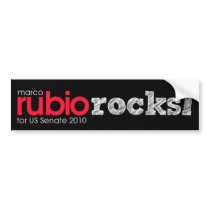 rubio rocks! bumper stickers by campaignwebgraphics rubio rocks! bumper stickers
