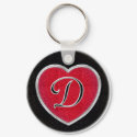 Ruby and Onyx Keychain by CuteSmallThings Ruby and Onyx Keychain