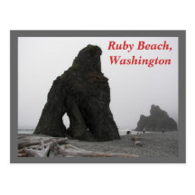 Ruby Beach, Washington Postcard