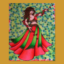 Ruby Belly Dancer Print