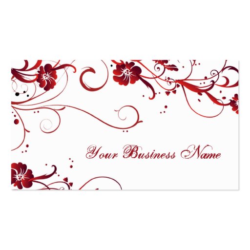ruby elegance business card templates (front side)