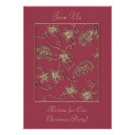 Ruby Gold Christmas Invitation