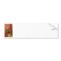 Ruby Hummingbird Bumper Stickers