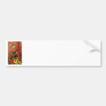 Ruby Hummingbird Bumper Stickers