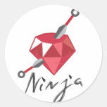 Ruby Ninja Gemstone Geek stickers