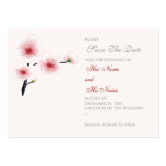 Ruby Red Flowers Save The Date MiniCard