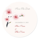 Ruby Red Flowers Save The Date