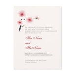 Ruby Red Flowers Wedding Invitation Card