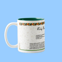Ruby Red Gelatin Mold mugs