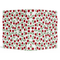 Ruby Red Roses Avery Binder