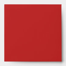 Ruby Red Roses & Diamond Swirls Wedding Envelope