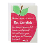 Ruby Red Teacher's Apple Retirement Invite invitations