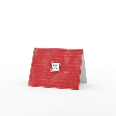 Ruby Red Thank You Card