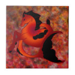 Ruby Sea Horse Tiles