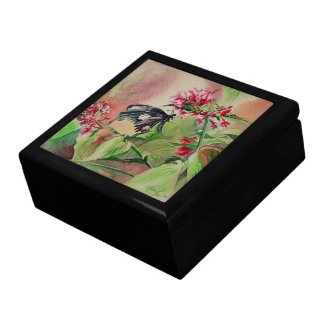 Ruby-spotted Swallowtail Fine Art Jewelry Box