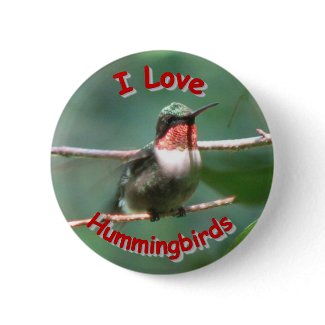 Ruby-throat Flutters Love Button button