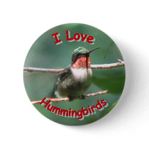 Ruby-throat Flutters Love Button