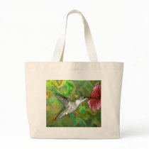 Ruby throated Hummingbird bags