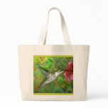 Ruby throated Hummingbird Canvas Bags