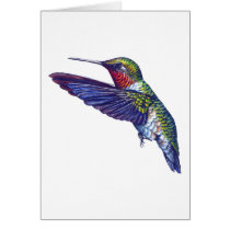Ruby Throated Hummingbird Cards
