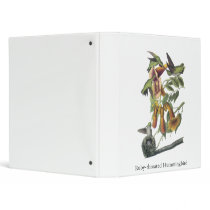 Ruby-throated Hummingbird, John Audubon Vinyl Binder