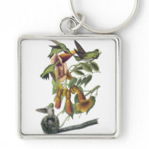 Ruby-throated Hummingbird, John Audubon Key Chain
