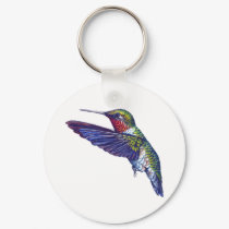 Ruby Throated Hummingbird keychains