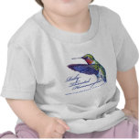 infant_tshirt - Archilochus colubris, the Ruby Throated Hummingbird.: Sizes s,m,l,xl Available colors: white