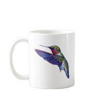 Ruby Throated Hummingbird Coffee Mug