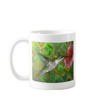Ruby throated Hummingbird mugs