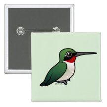 Ruby-throated Hummingbird Pin