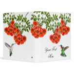 Ruby Throated Hummingbirds on Trumpet Vines Avery Vinyl Binders