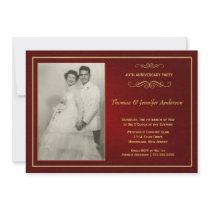 Ruby Wedding Anniversary Invitations - 40th