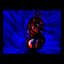 Ruby Whirlwind Abstract Poster posters