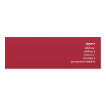 Rubyred Wave - Skinny Business Card