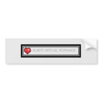Ruby's Virtual Romance Bumper Sticker
