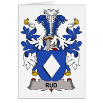 Rud Family Crest cards