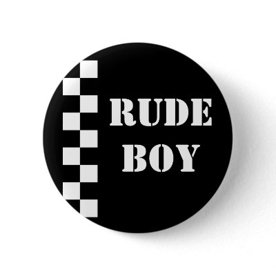 Rude Boy Button by monkeyska