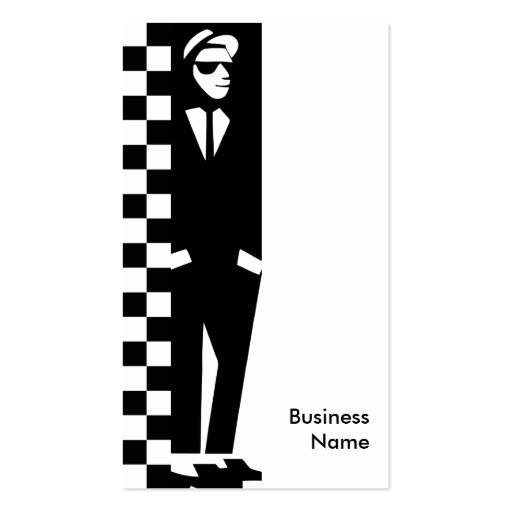 rude boy : ska business card template (front side)