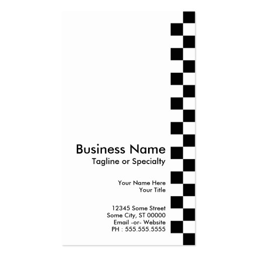 rude boy : ska business card template (back side)