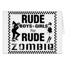Rude boys and girls for rude zombie cards