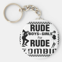 Rude boys and girls for rude zombie keychains