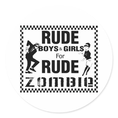 Rude boys and girls for rude zombie sticker by RudeZombie757