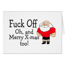Rude Christmas Greeting Greeting Card