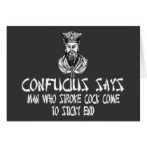 Rude Confucius cards