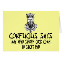 Rude Confucius cards