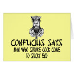 Rude Confucius cards