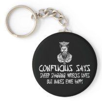 Rude Confucius saying Key Chain