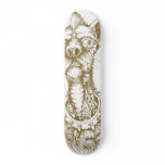 Rude Dog design on wood Custom Skateboard