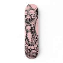 Rude Dog in pink Skate Board Deck